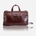 Brando Winchester Leather Duffel With Wheels Brown