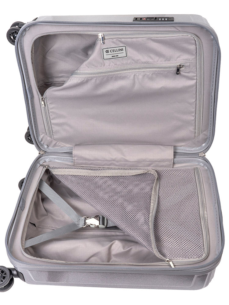 Cellini Compolite Carry On Trolley Case Silver