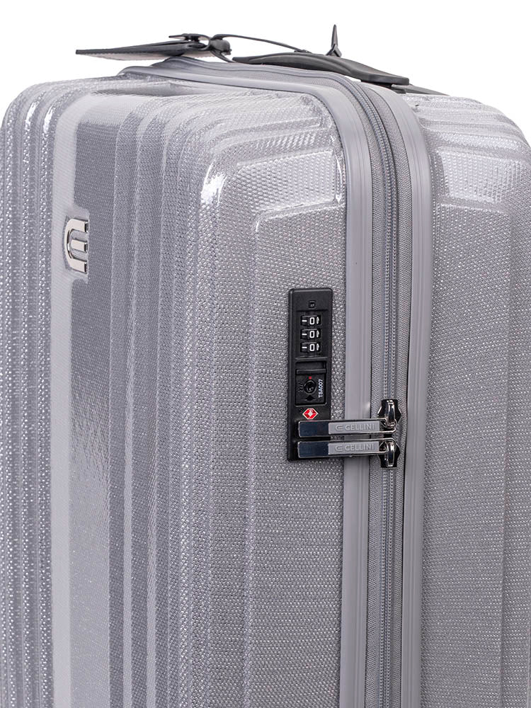 Cellini Compolite Carry On Trolley Case Silver