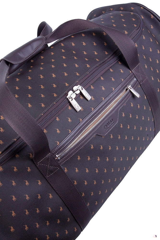 Polo Signature Large Trolley Duffel Brown