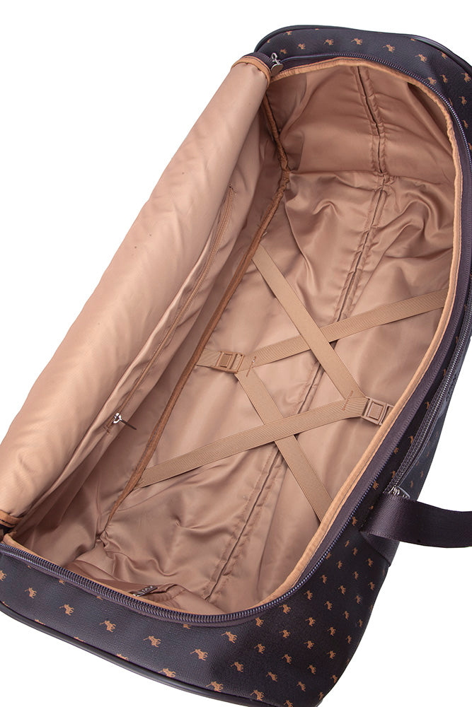 Polo Signature Large Trolley Duffel Brown