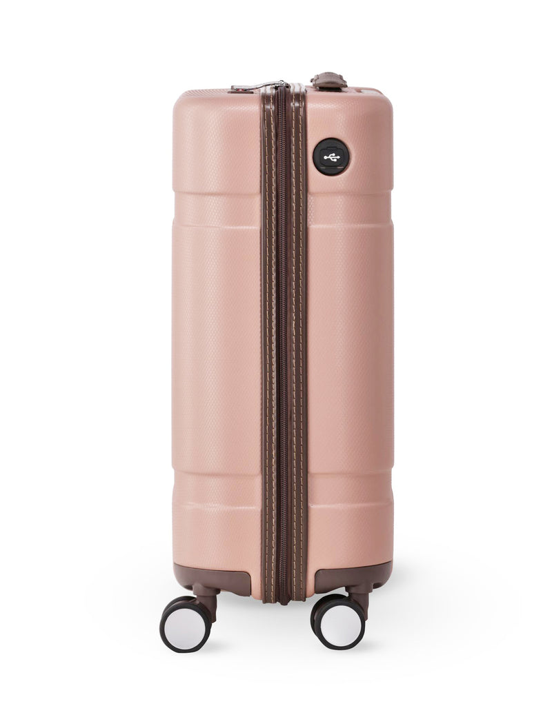 Forever New Audrey Hard Shell Carry On Trolley Case Nude