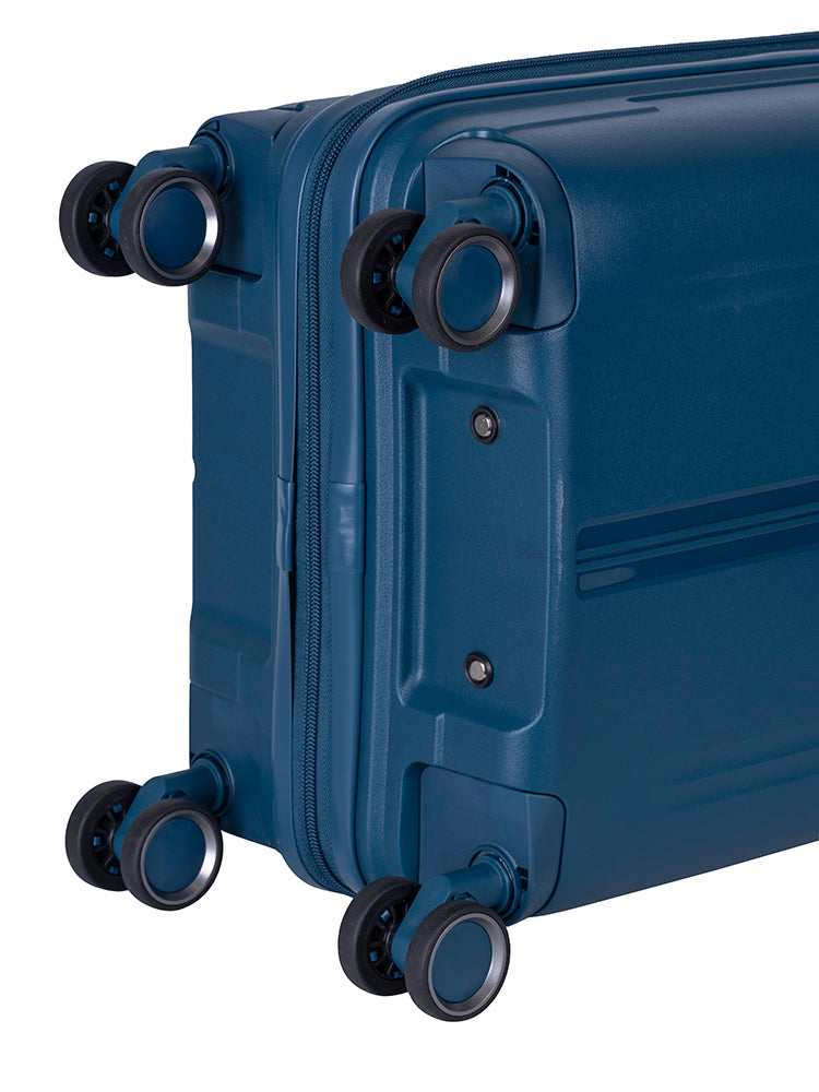 Cellini Xpedition Carry On Trolley Trunk Case Navy Blue