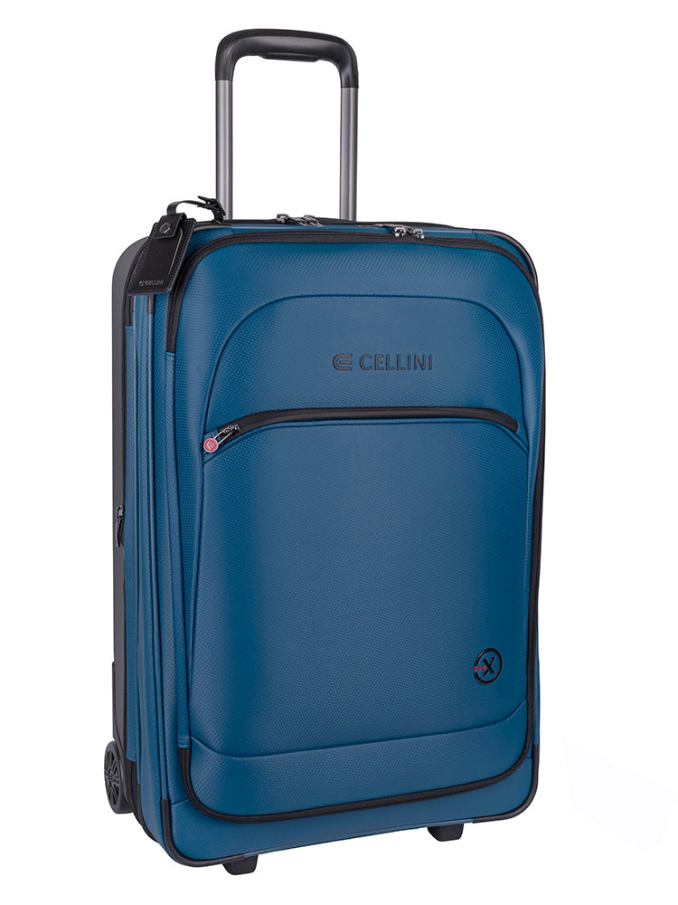 Cellini Pro X Medium 4 Wheel Trolley Case Blue