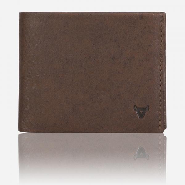 Brando Oryx Multi Card, Coin + Note Wallet Brown