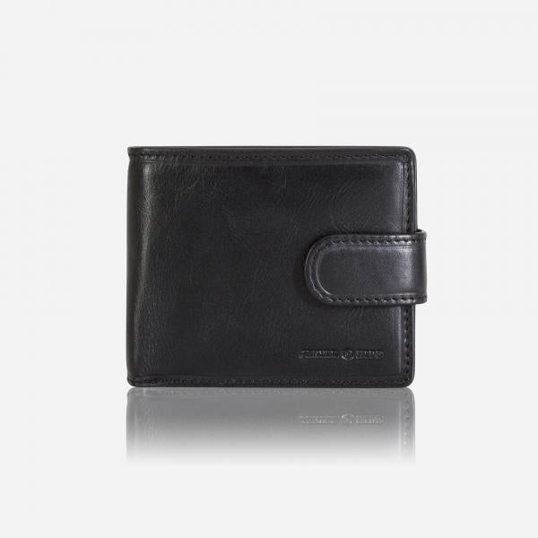 Jekyll & Hide Oxford Billfold Wallet With Coin And ID Window Black