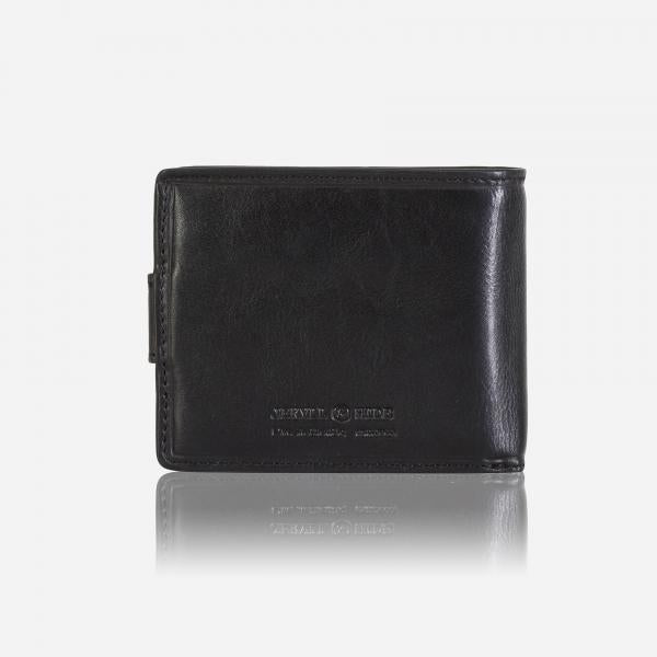 Jekyll & Hide Oxford Billfold Wallet With Coin And ID Window Black