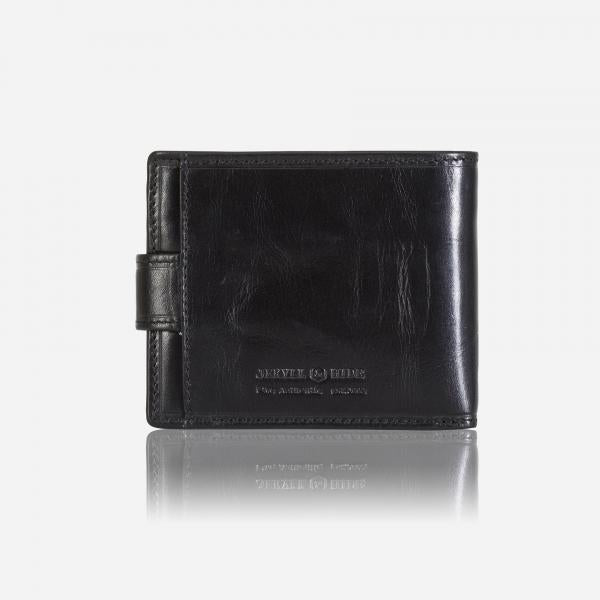 Jekyll & Hide Oxford Billfold Wallet With Coin And Tab Closure Coffee