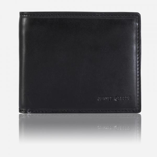 Jekyll & Hide Oxford Medium Billfold Wallet With Coin Black