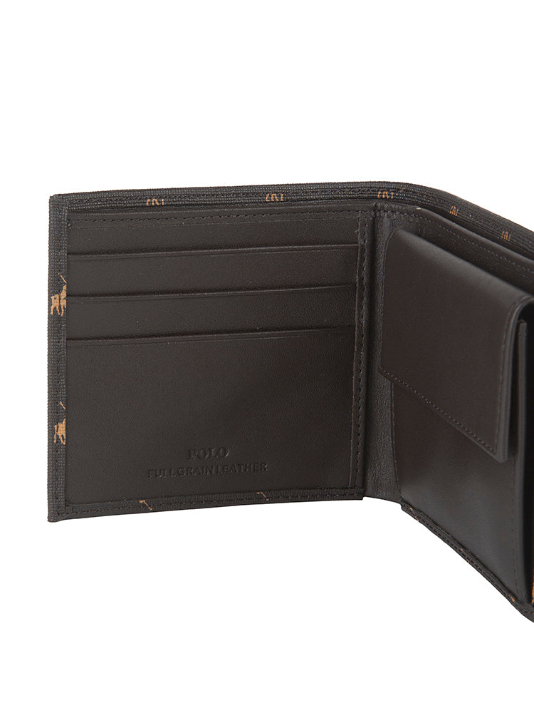 Polo Signature Billfold with Coin Section