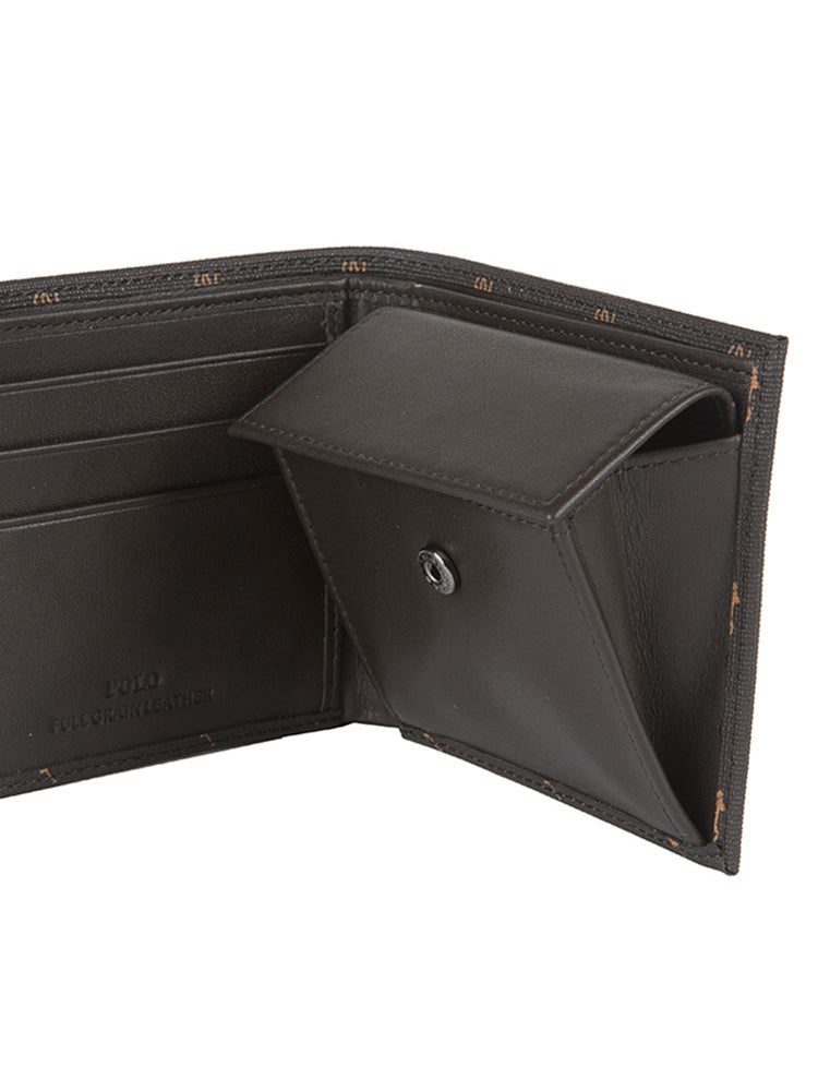Polo Signature Billfold with Coin Section