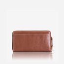 Jekyll & Hide Zulu Double Zipper Wristlet Purse Tan