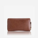 Jekyll & Hide Leather Medium Zip Around Purse Tan