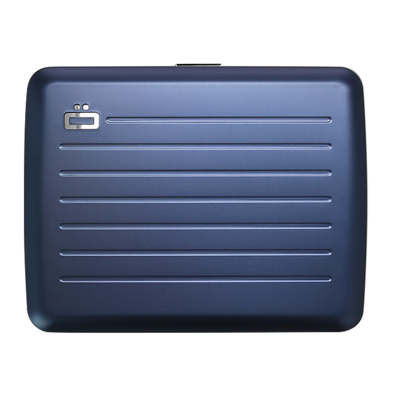 Ogon V2L Anodised Aluminium Smart Case Card Wallet Navy Blue