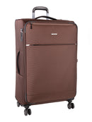 Cellini Smartcase Large 4 Wheel Trolley Case Brown