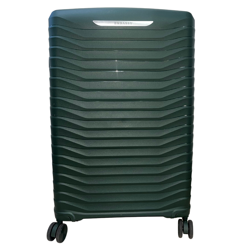 Embassy Chic Cabin Trolley Case Dark Green