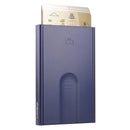 Ogon Slider Aluminium Card Holder Navy Blue