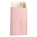 Ogon Slider Aluminium Card Holder Blush Pink
