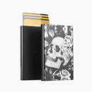 Ogon Slider Aluminium Card Holder Skulls & Roses