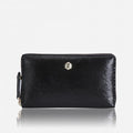 Jekyll & Hide Leather Medium Zip Around Purse Black