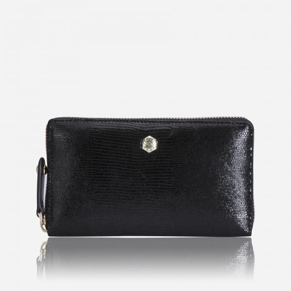 Jekyll & Hide Leather Medium Zip Around Purse Black