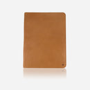 Brando Cooper Leather A4 Zip Around Folder Tan