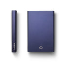 Ogon Slider Aluminium Card Holder Navy Blue