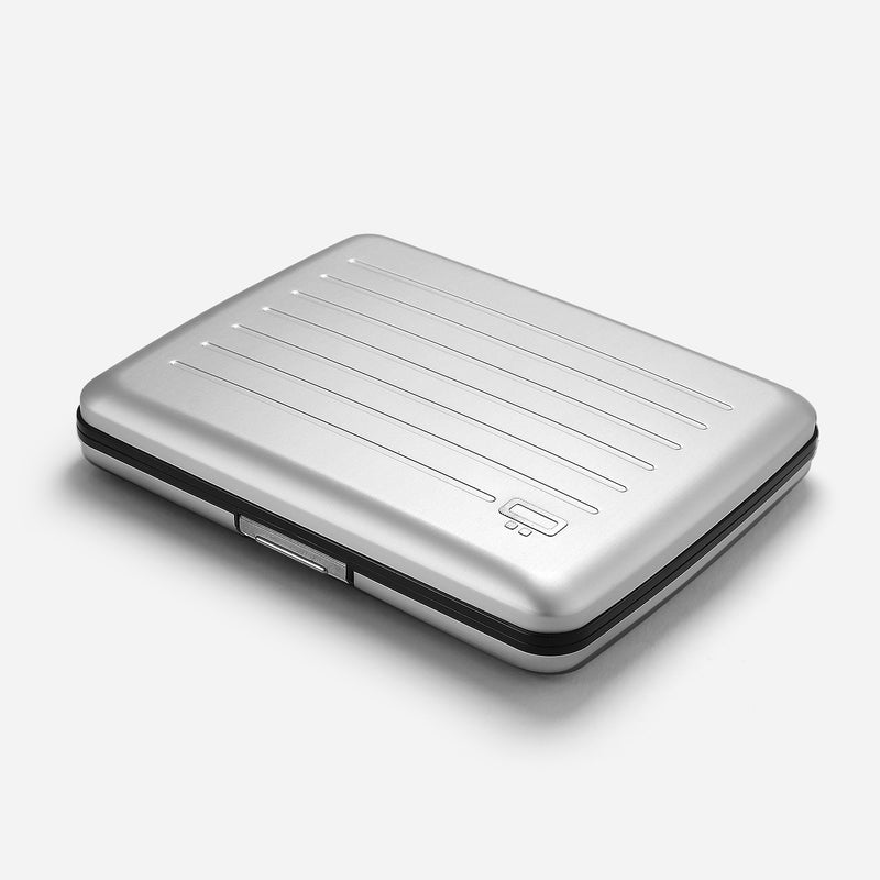Ogon V2L Anodised Aluminium Smart Case Card Wallet Silver