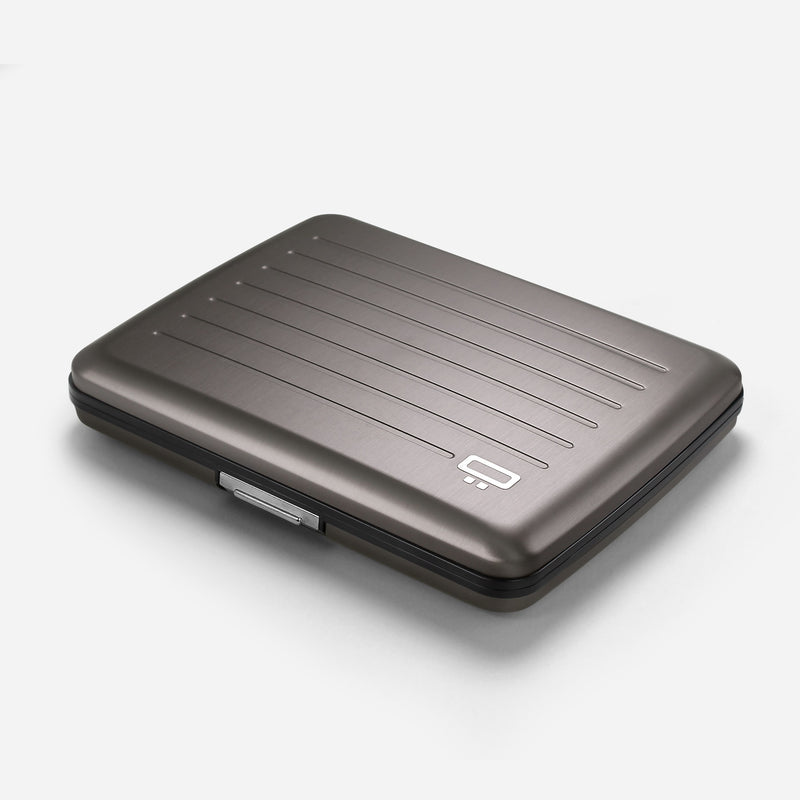 Ogon V2L Anodised Aluminium Smart Case Card Wallet Platinum