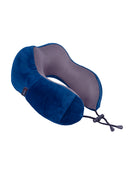 Cellini Travel Essentials Roll-Up Memory Foam Pillow Navy