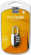 Go Travel Mini Combination Lock Black/Silver