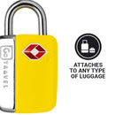 Go Travel Mini TSA Twin Pack Locks Yellow