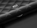 Ogon Quilted Aluminium Lady Case Card Holder Black