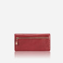 Jekyll & Hide Large Ladies Multi-Compartment Leather Purse Red