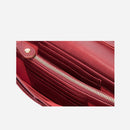 Jekyll & Hide Large Ladies Multi-Compartment Leather Purse Red