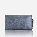 Jekyll & Hide Leather Medium Zip Around Purse Silver
