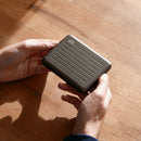 Ogon V2L Anodised Aluminium Smart Case Card Wallet Titanium