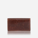 Jekyll & Hide Oxford Large Leather Concertina Purse Coffee