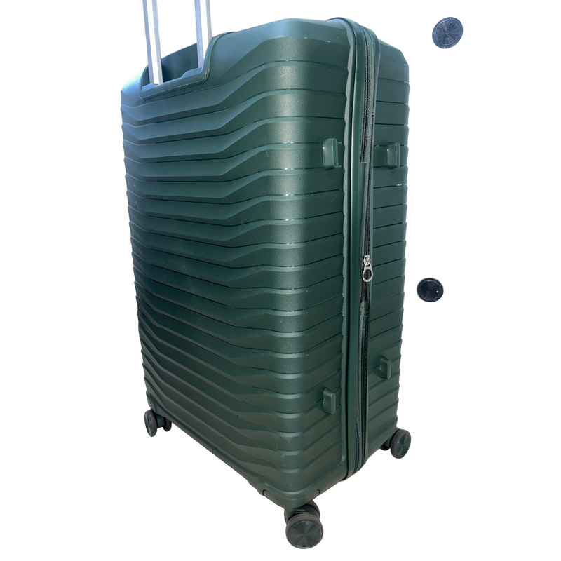 Embassy Chic Cabin Trolley Case Dark Green