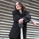 Ogon Quilted Aluminium Lady Case Card Holder Black