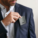 Ogon Slider Carbon Face Aluminium Card Holder