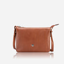 Jekyll & Hide Osaka Slim Ladies Leather Crossbody Tan