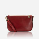 Jekyll & Hide Paris 3 Compartment Crossbody Bag Red