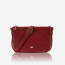 Jekyll & Hide Paris 3 Compartment Crossbody Bag Red