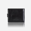 Jekyll & Hide Oxford Medium Billfold Wallet With Coin Black