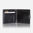 Jekyll & Hide Oxford Medium Billfold Wallet With Coin Black