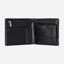 Jekyll & Hide Oxford Medium Billfold Wallet With Coin Black