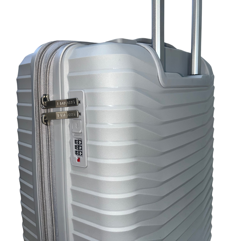 Embassy Chic Cabin Trolley Case Silver