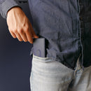 Ogon Slider Aluminium Card Holder Navy Blue