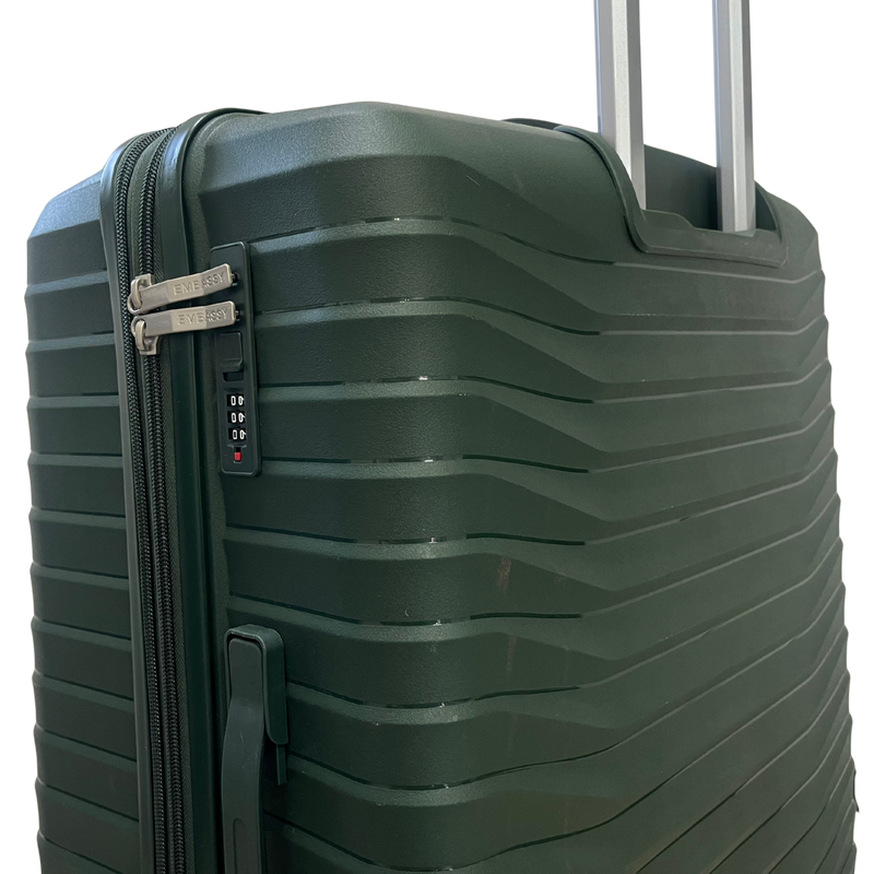 Embassy Chic Cabin Trolley Case Dark Green